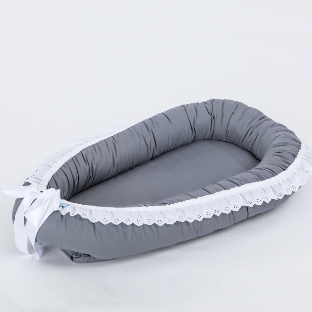 Ask Babynest | Mørkegrått babynest