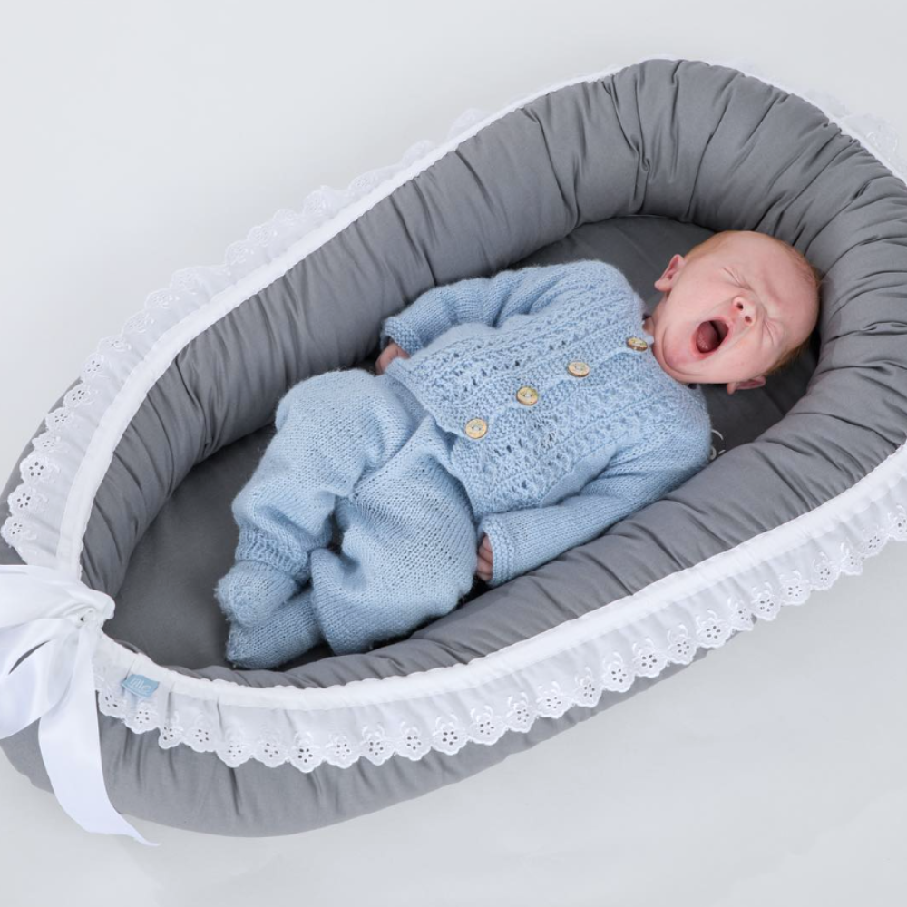 Ask Babynest | Mørkegrått babynest